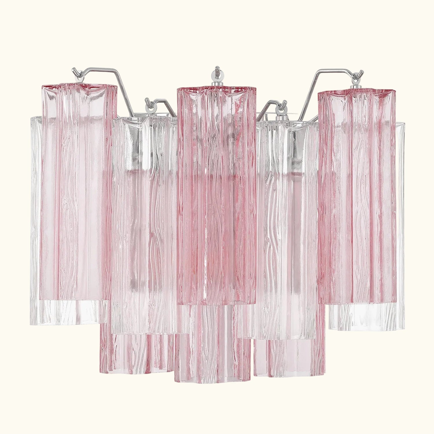 Addis Murano Glass Wall Light 14''W in Chrome with Spring glass alternate view 1