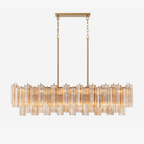 Luxury Addis Linear Chandelier by Bling Lighting Studio