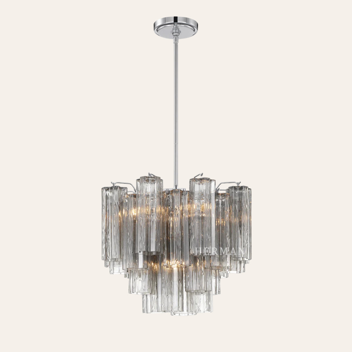 Addis Murano Glass Chandelier 17.8" 19.8" 22" 26.8" 32''D