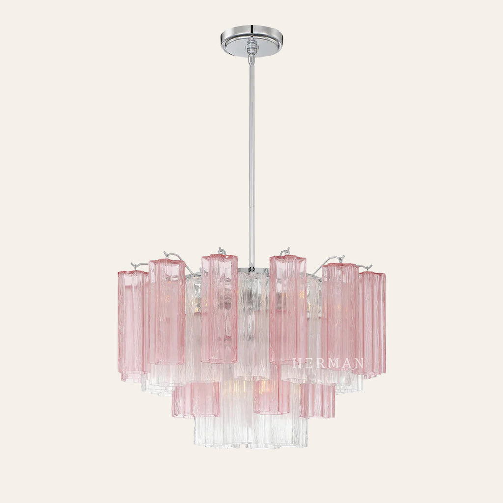 Addis Murano Glass Chandelier 17.8" 19.8" 22" 26.8" 32''D