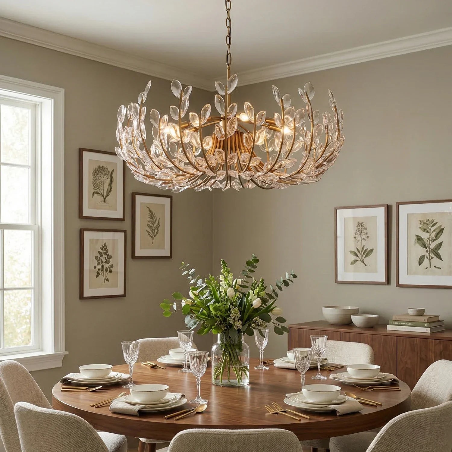 Adela Artisan Hand-Blown Glass Chandelier by Bling Lighting Studio