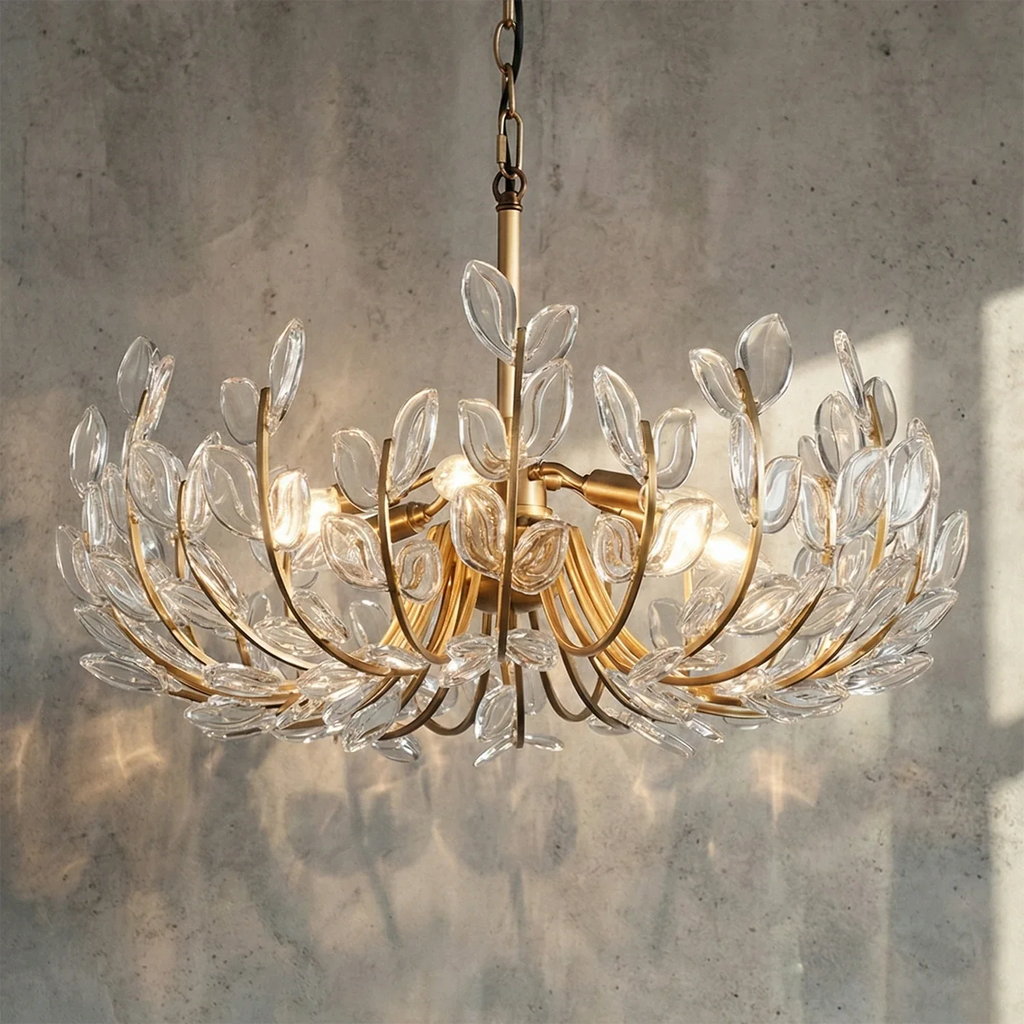 Adela Artisan Hand-Blown Glass Chandelier by Bling Lighting Studio