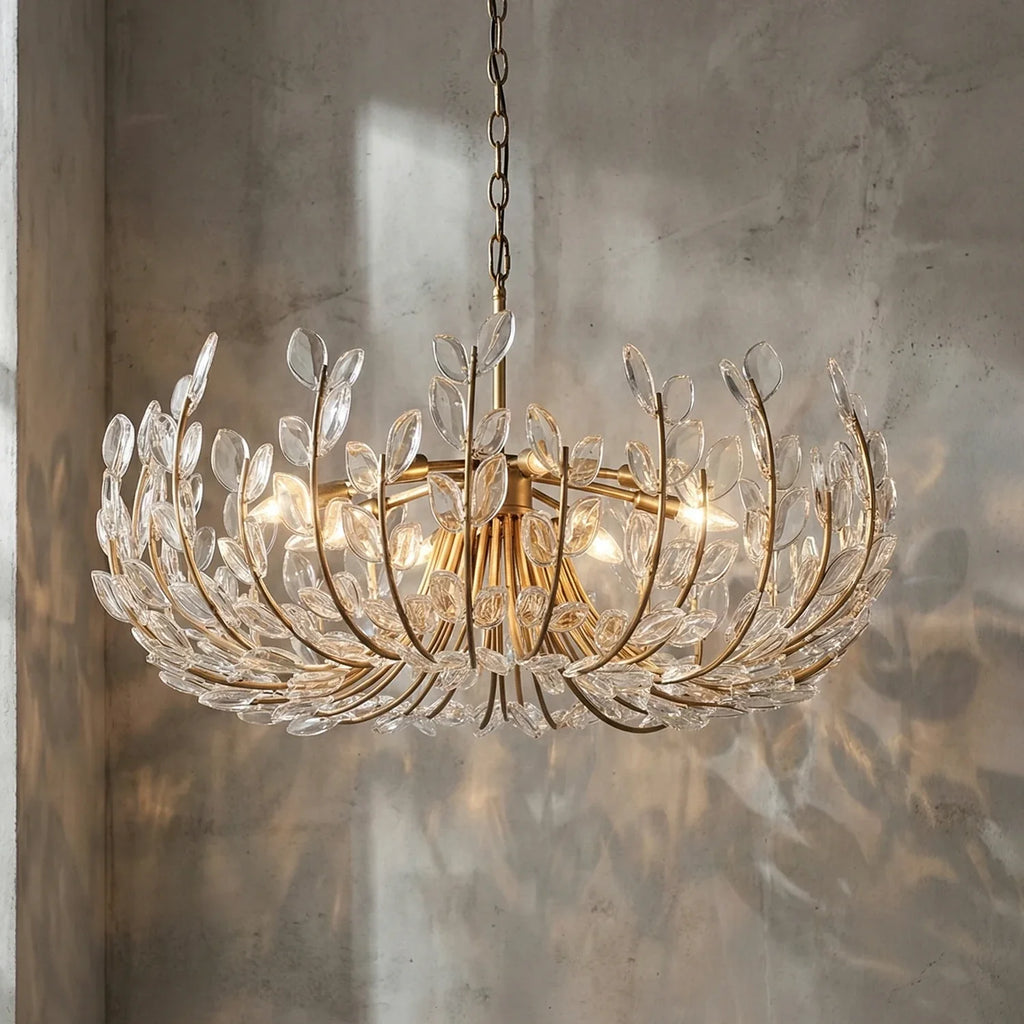 Adela Artisan Hand-Blown Glass Chandelier by Bling Lighting Studio