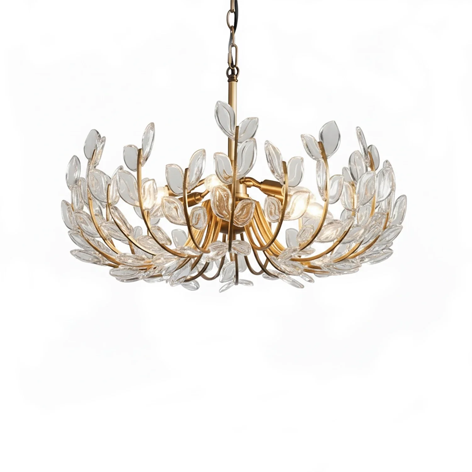 Adela Artisan Hand-Blown Glass Chandelier by Bling Lighting Studio