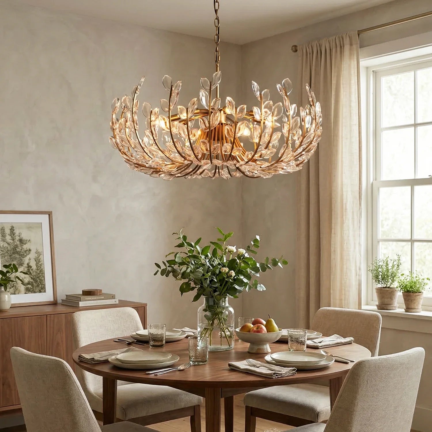 Adela Artisan Hand-Blown Glass Chandelier by Bling Lighting Studio