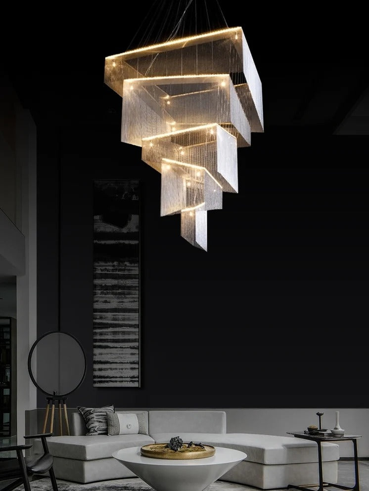 Aisha Tassel Chandelier aluminum chain tassel chandelier product view