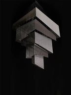 Aisha Tassel Chandelier modern aluminum tassel chandelier detail view