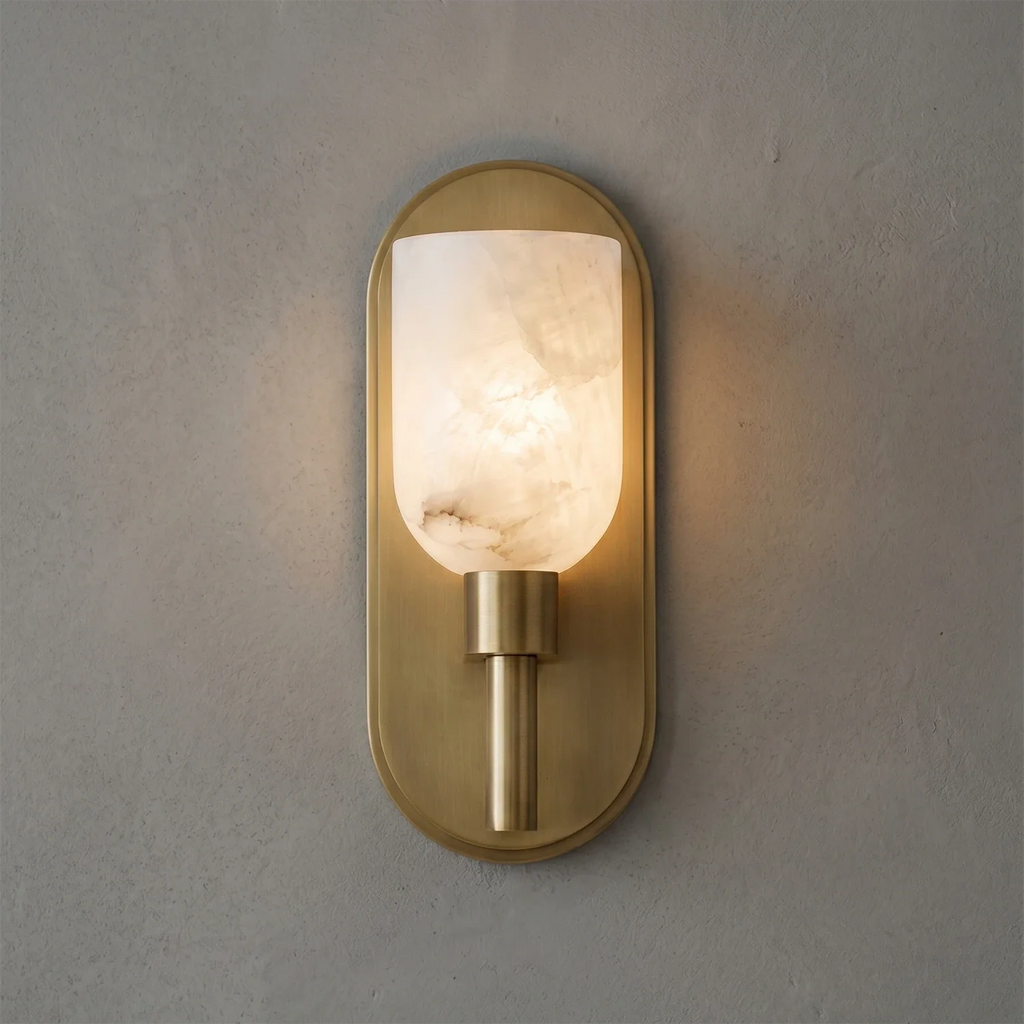 Alabaster Aurinde Wall Lamp by Bling Lighting Studio