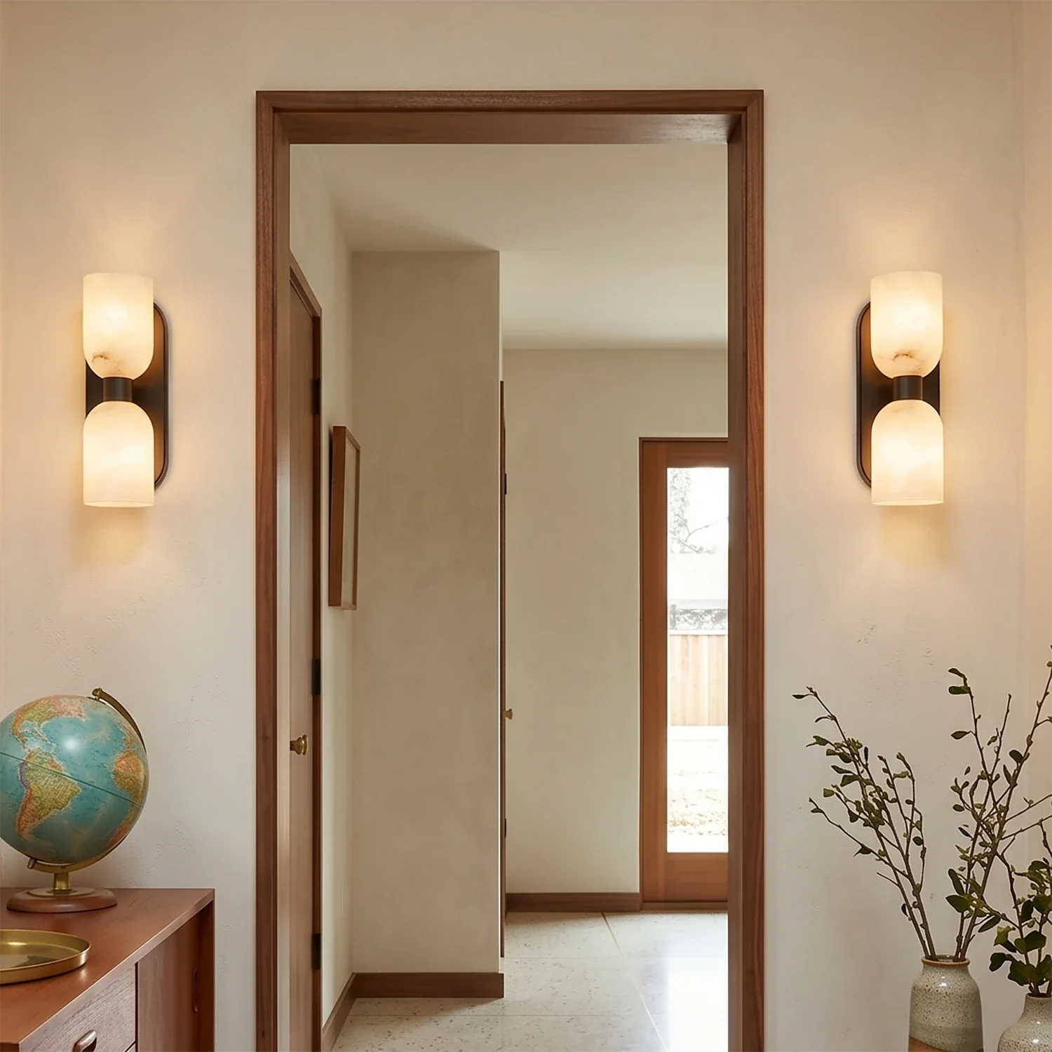 Alabaster Aurinde Wall Lamp by Bling Lighting Studio