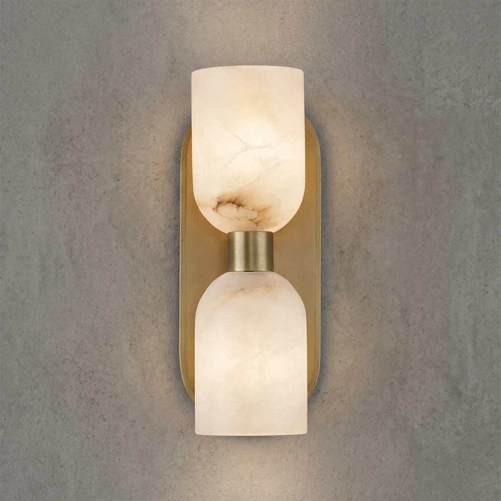 Alabaster Aurinde Wall Lamp by Bling Lighting Studio