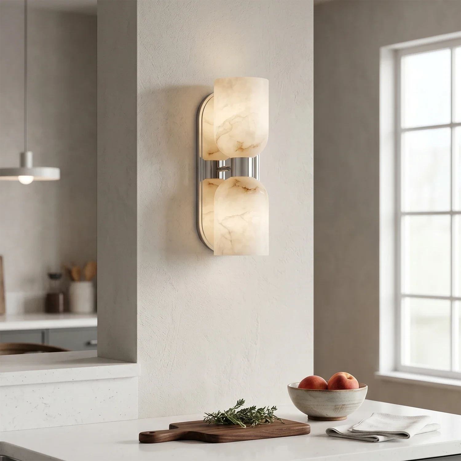 Alabaster Aurinde Wall Lamp by Bling Lighting Studio