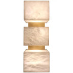 Alabaster Cubes Wall Sconce by Bling Lighting Studio