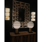 Alabaster Cubes Wall Sconce by Bling Lighting Studio