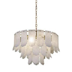 Alabaster Flake Brass Multi-Layer Chandelier product image
