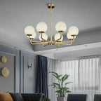 Alabaster Modern Global Dining Chandelier by Bling Lighting Studio