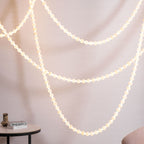 Alabaster Pearl Necklace Chandelier by Bling Lighting Studio