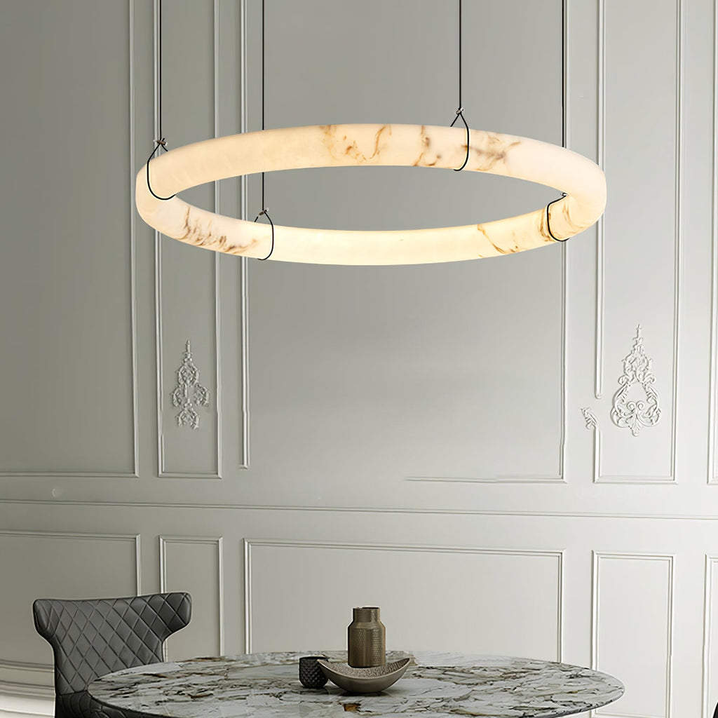 Alabaster Ring Pendant Chandelier product image