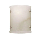Alabaster Semi-Cylindrical Wall Sconce by Bling Lighting Studio