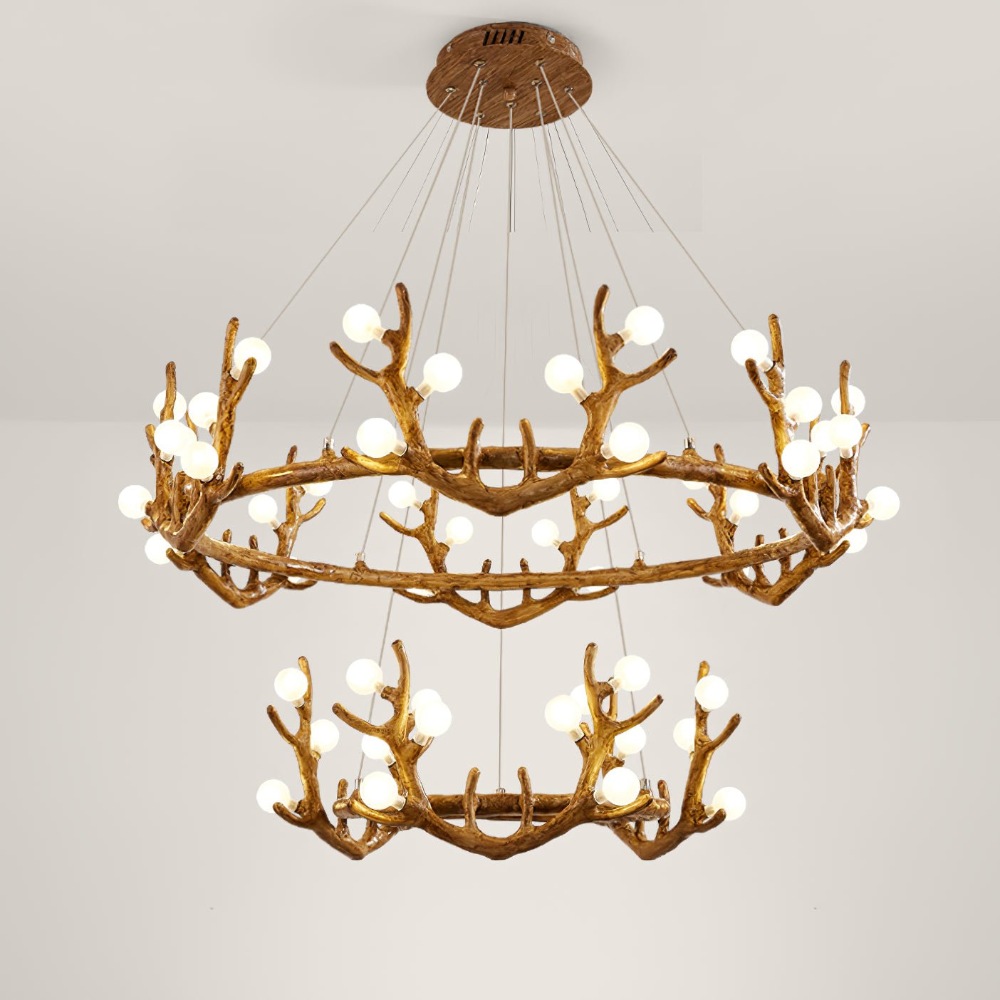 Antler Shape Branch Brass Chandelier additional product view
