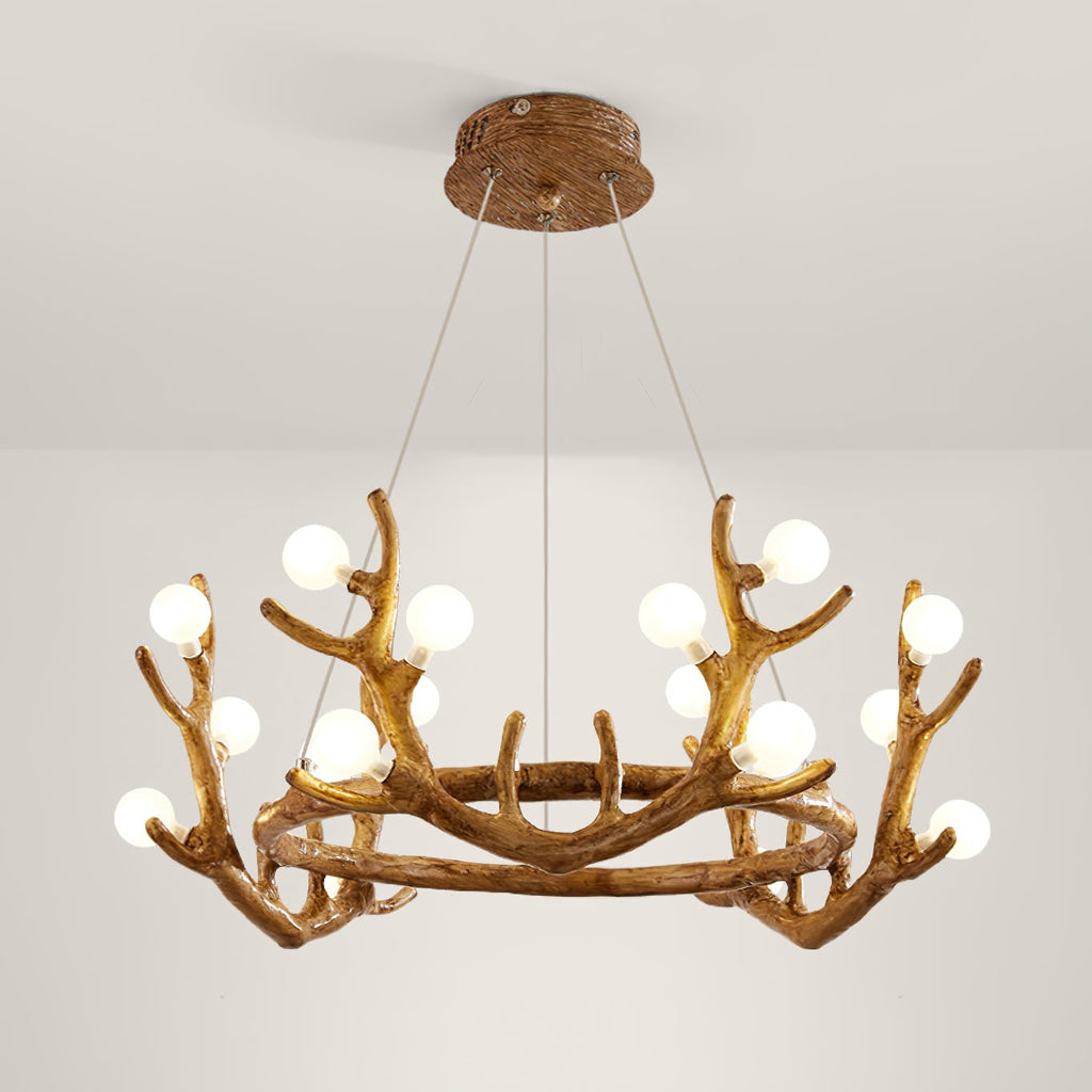 Antler Shape Branch Brass Chandelier product image