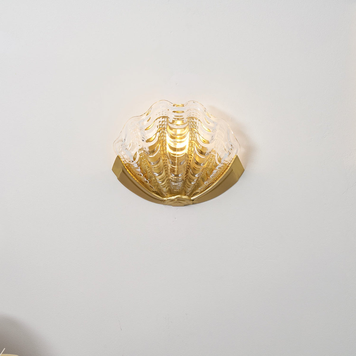 Art Deco Scallop Wall Light Glass lighting by Bling Lighting Studio