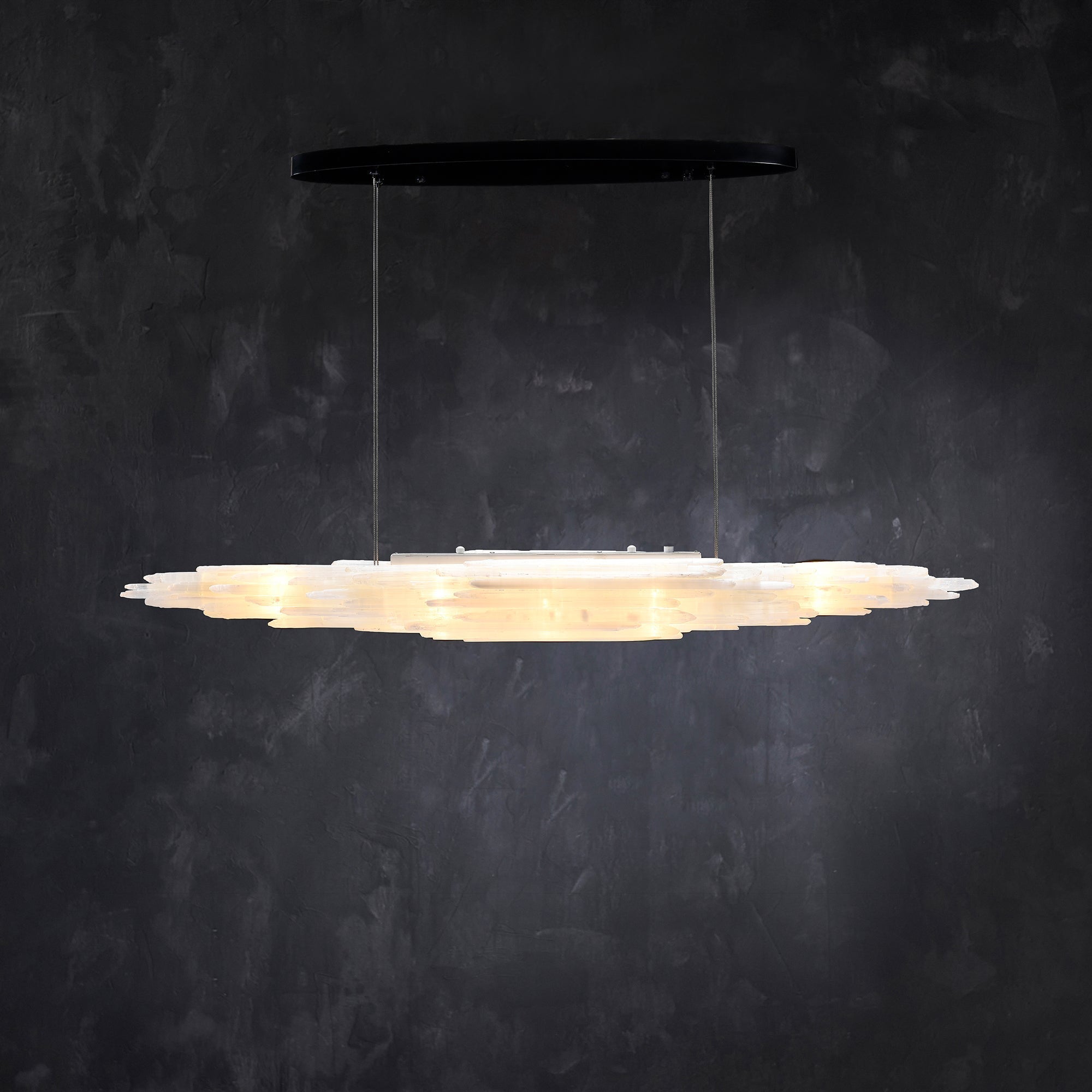 Art Selenite Small Chandelier for Bedrooms by Bling Lighting Studio