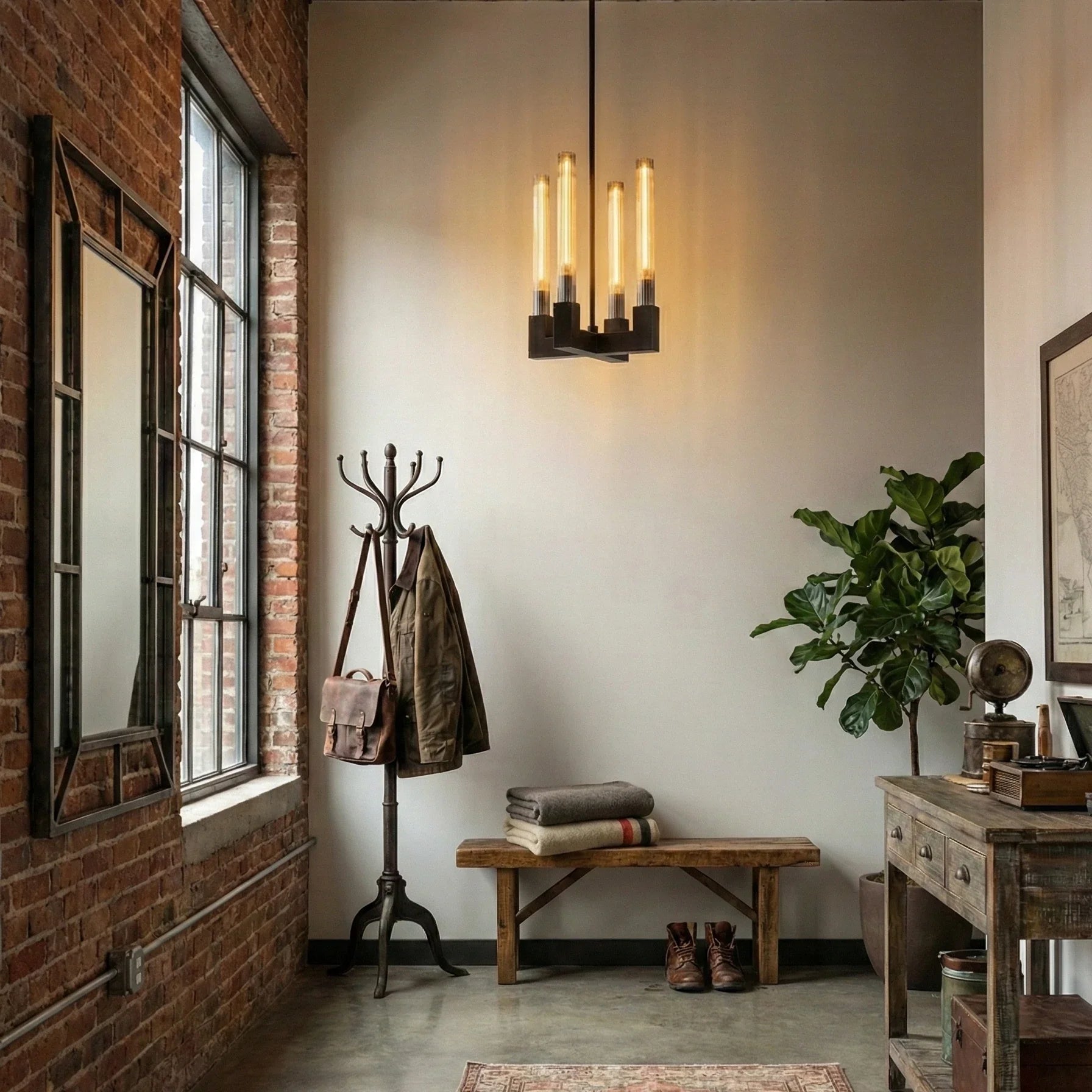 Aurora Crystal Candlestick Linear Glass Tube Chandelier by Bling Lighting Studio