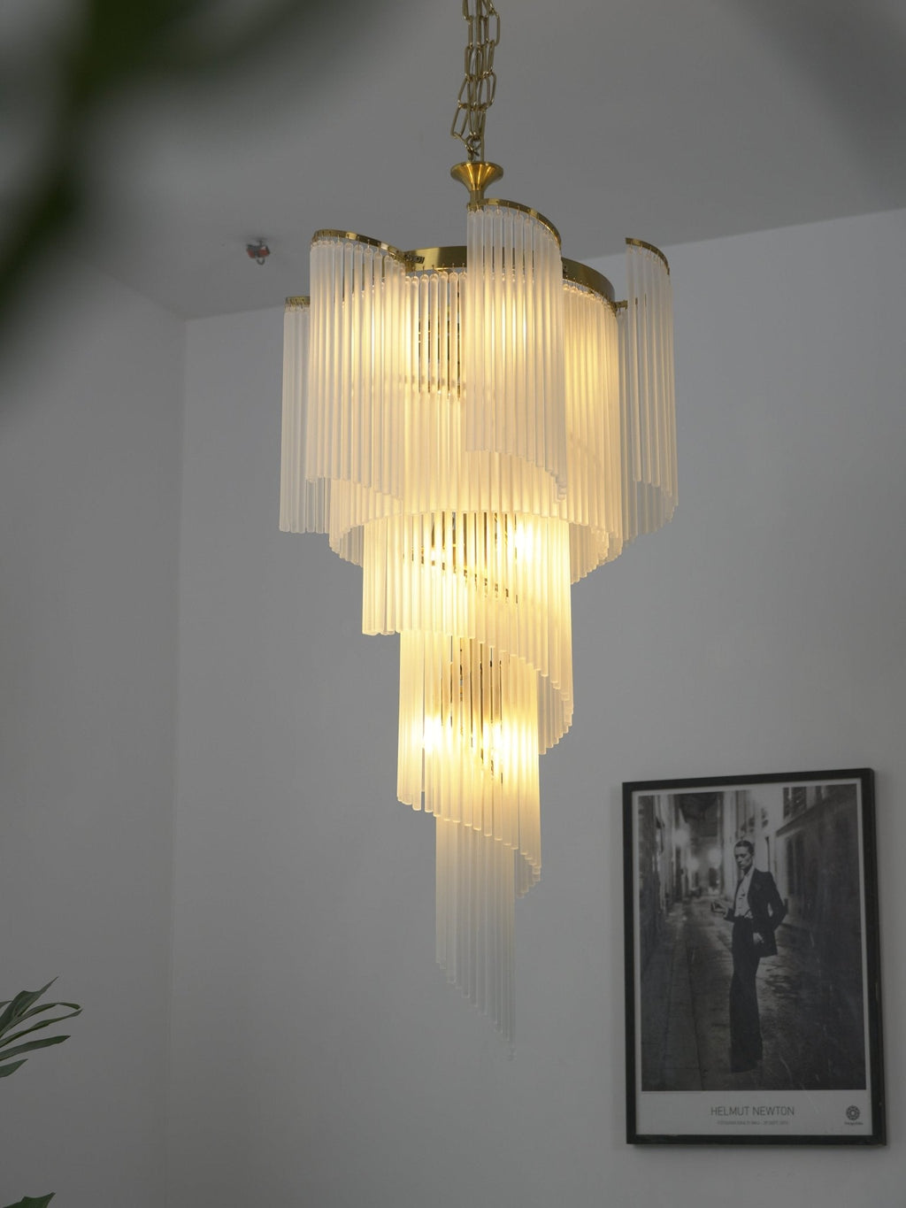 Heliora Cascade Chandelier by Bling Lighting Studio