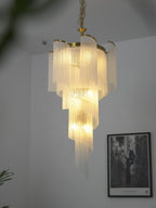 Heliora Cascade Chandelier by Bling Lighting Studio