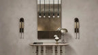 Horsehair Sconce Solid Brass 30''H