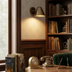 Ballstonn Brass Wall Light, vintage library bookshelf sconce | Bling Lighting Studio