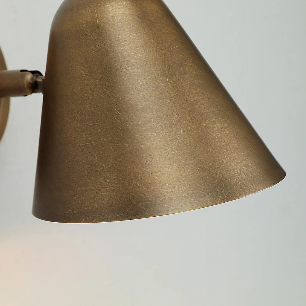Ballstonn Brass Wall Light by Bling Lighting Studio