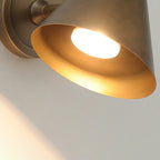 Ballstonn Brass Wall Light by Bling Lighting Studio