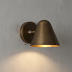 Ballstonn Brass Wall Light by Bling Lighting Studio