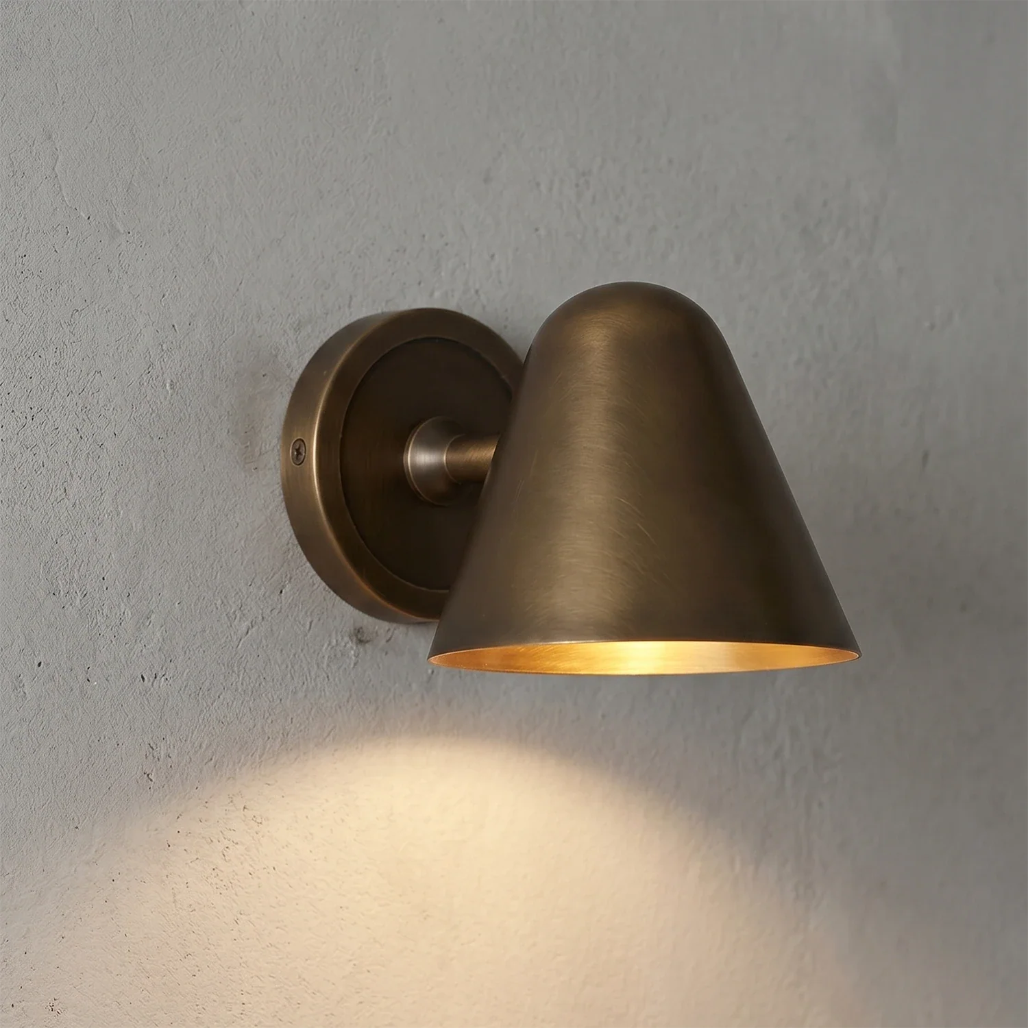 Ballstonn Brass Wall Light by Bling Lighting Studio