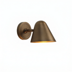 Ballstonn Brass Wall Light by Bling Lighting Studio
