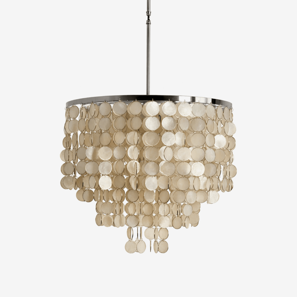 Pearl Shell Chandelier by Bling Lighting Studio