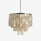 Pearl Shell Chandelier by Bling Lighting Studio