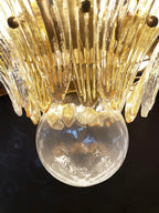 Beautifully Murano Palmette Amber Transparent Chandelier product image