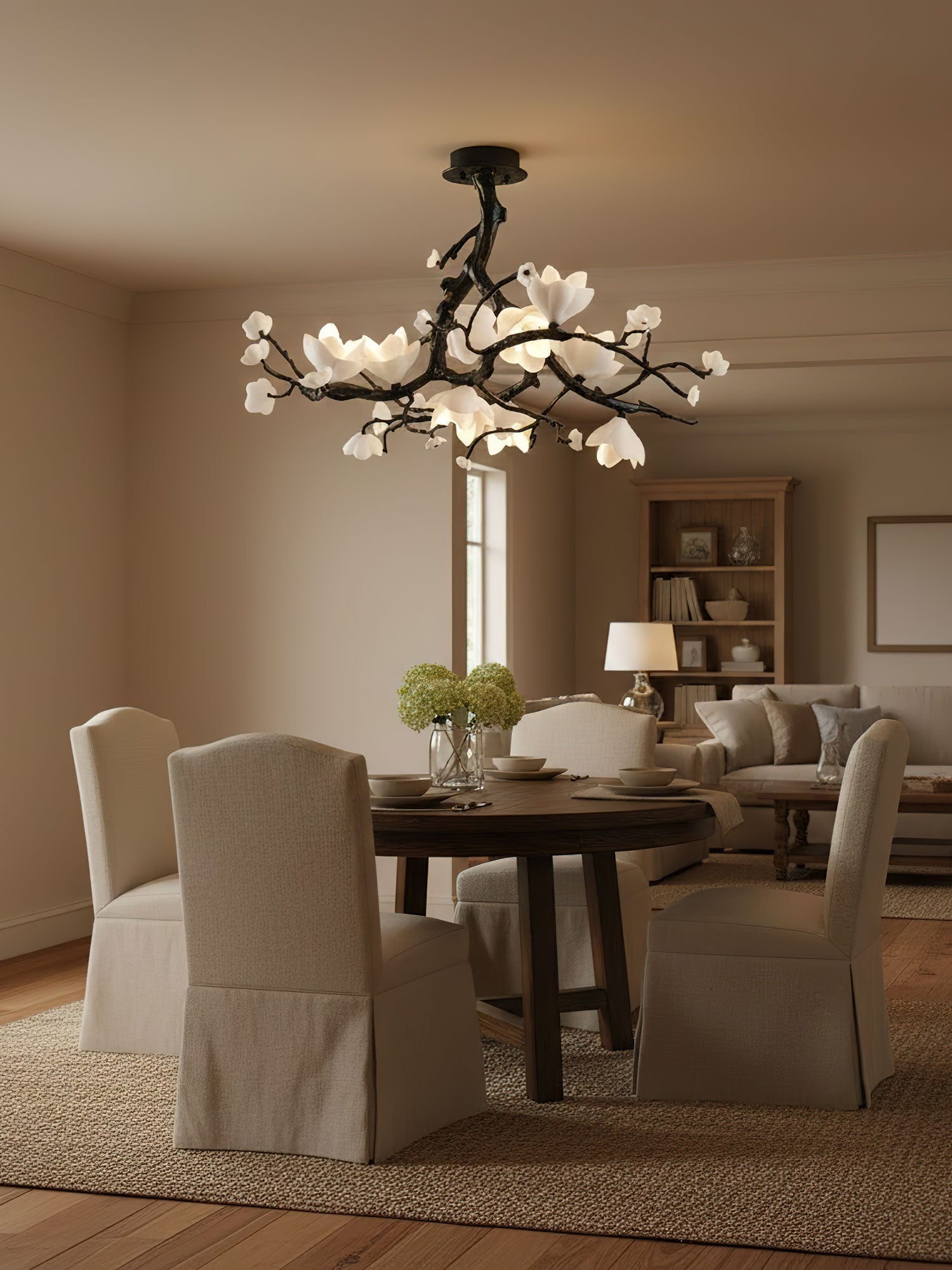Black Branch Copper Tree Chandelier by Bling Lighting Studio