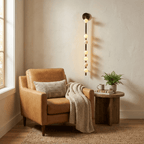 Asteria Alabaster Multi-Globe Wall Sconce — additional product view, stone orbs arranged around a slender vertical body (view 3)