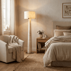 Aterion Alabaster Floor Lamp — additional product view, a tapered stone column beneath a rectangular stone shade (view 4)