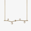 Aureline Alabaster Branch Chandelier — full fixture profile, rounded stone lights along an open branch-shaped frame (view 1)