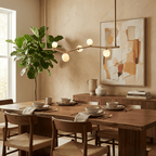 Aureline Alabaster Branch Chandelier — additional product view, rounded stone lights along an open branch-shaped frame (view 5)