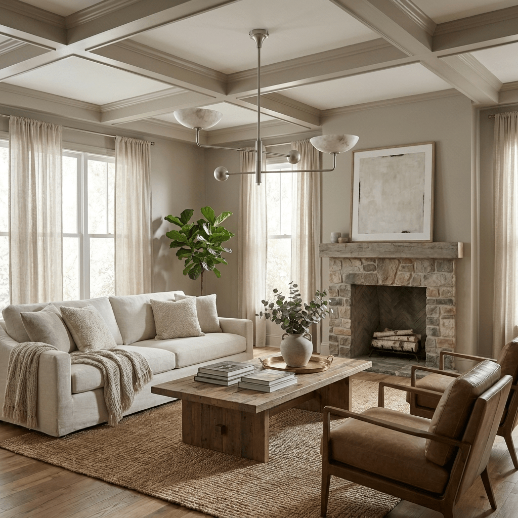 Compass Alabaster Bowl Chandelier — additional product view, two upward-facing stone bowls on crossing metal arms (view 5)