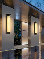 Delaney Outdoor Wall Light — additional product view, a tall resin wall diffuser with stainless steel hardware (view 3)