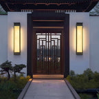 Delaney Outdoor Wall Light — additional product view, a tall resin wall diffuser with stainless steel hardware (view 4)