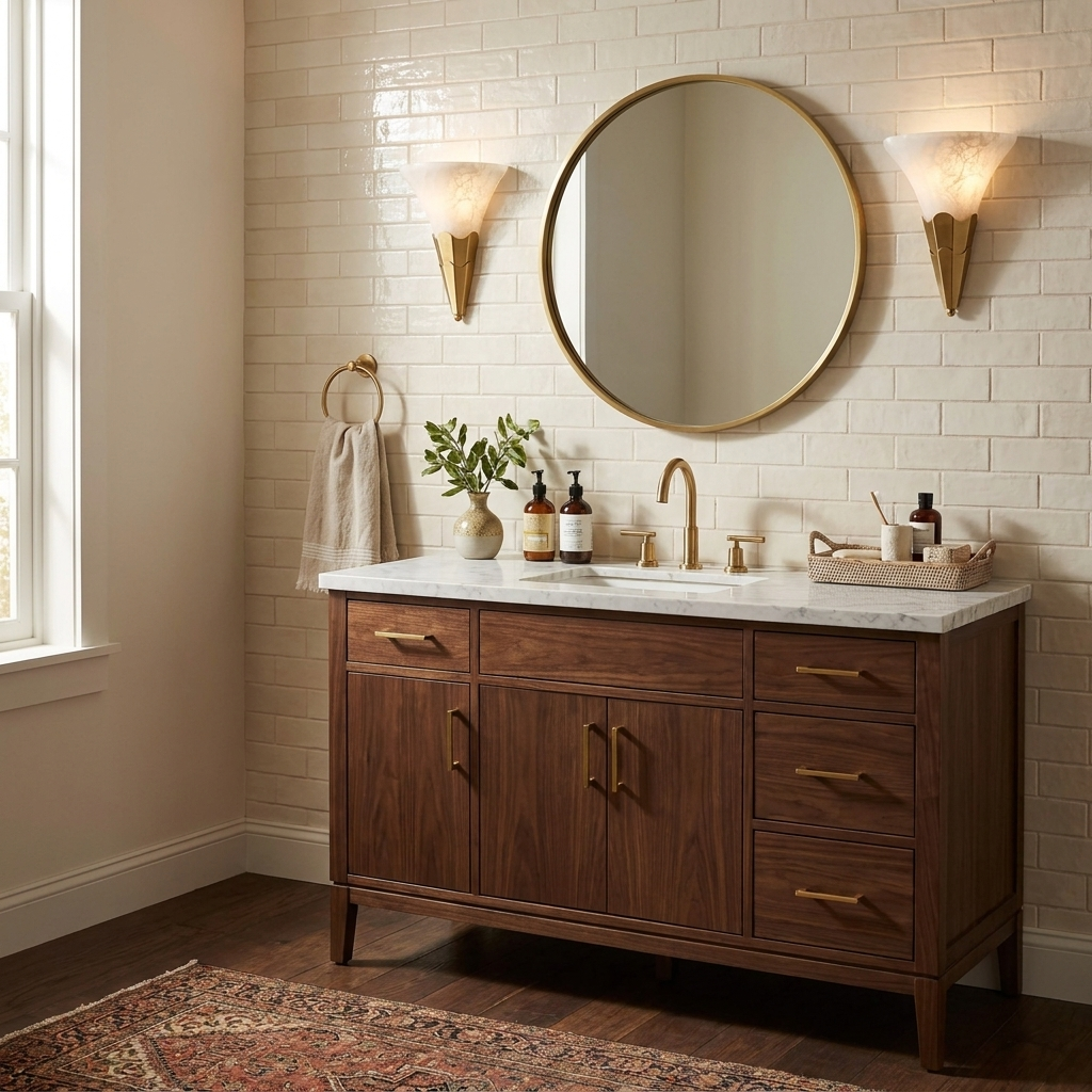 Fanlight Alabaster Wall Sconce — product setting and fixture profile, an upward-facing stone shade inside a fluted fan-shaped metal base (view 2)