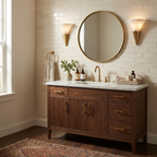 Fanlight Alabaster Wall Sconce — product setting and fixture profile, an upward-facing stone shade inside a fluted fan-shaped metal base (view 2)