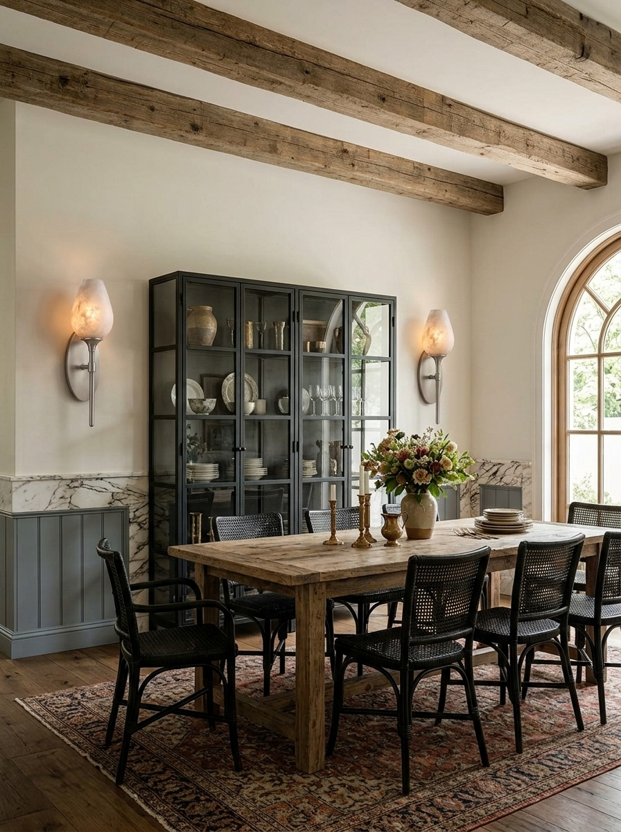 Floriane Alabaster Tulip Wall Sconce — additional product view, a tulip-shaped stone shade above a slender torch stem (view 5)